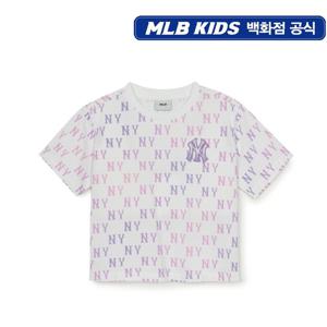 MLB키즈 여아 썸머 모노그램 크롭티셔츠 (7FTSM025350PKL)