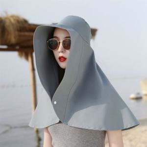 (000061) 자외선차단두건망토 흰색 썬바이져 데일리