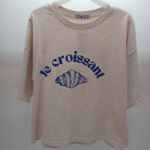 Destijl HC06 국내생산 면100 5부 브래드 라운드 반팔 면티 D2523ts08B