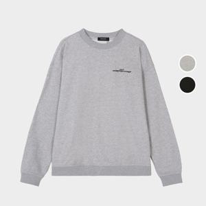 [버커루]남성 자수로고 오버핏 맨투맨 티셔츠 B245TS155P