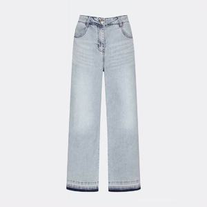 [캐리스노트]24년 봄 여름 데일리룩 쿨맥스 세미와이드 단워싱 데님 라이트블루 CN4MDP502-G