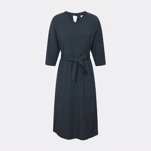 [캐리스노트]24년 봄 여름 데일리룩 브이넥 세미 A라인 원피스 다크네이비 CN4MOP506-GB
