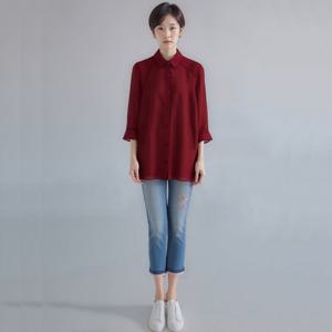 [모라도]24년 봄 여름 중년 여성 사각 지지미 사다리 자바라 코트MNM5CT430H-CC