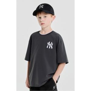 MLB키즈 쿨필드 스몰로고 우븐 반팔티셔츠 (7ATSB325350CGS)