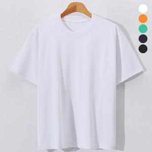 [더맨쉽] 기본 프리미엄 절개 라운드 반팔 티셔츠 GIRT0164