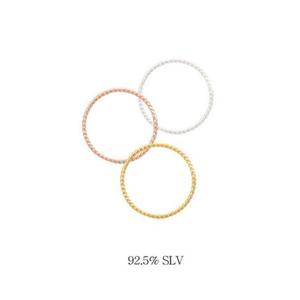 [에이치플러스몰](실버) 휘핑 트위스트 반지(Gold Rosegold)