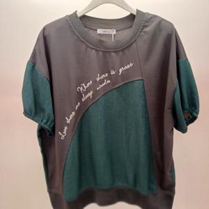 Destijl HC06 품넉넉한 프리미엄넥 레터링 라운드 반팔 데일리 티블라우스 D2523ts21G