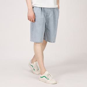 데일리 와이드 원턱 버뮤다 청 반바지 SHCP0555