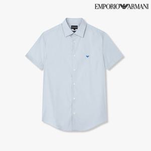 [엠포리오 아르마니]남성 이글 자수 롤업 에센셜 셔츠(A515104403)