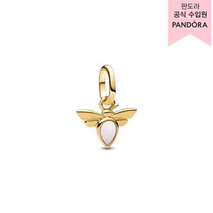 [판도라(주얼리)][백화점 보증서 제공] 화이트 비 미니 댕글 참 763826C01