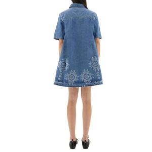 GANNI MINI DRESS WITH SANGALLO EMBROIDERY J1694564