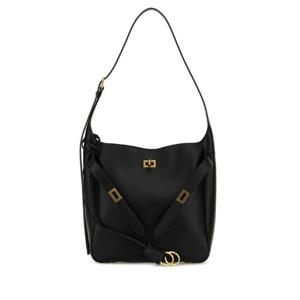 BALENCIAGA Black leather small Bel Air shoulder bag 8110182ABAV 1000