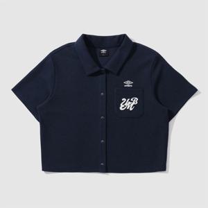 [엄브로] 우먼스 와플지 반팔 가디건 UP322CFT70 NVY