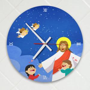 아트박스/꾸밈 ic133-밤하늘에예수님_인테리어벽시계