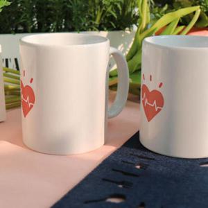아트박스/꾸밈 pa397-디자인머그컵2p-하트시그널