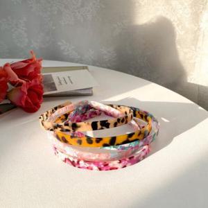 아트박스/옷자락 여자 레오파드 믹스 컬러 캐주얼 머리띠