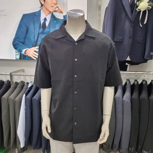 [파렌하이트]블랙 세미 오버핏 캐쥬얼 셔츠 FKB53592_DG