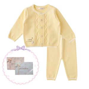 선물추천 [밍크뮤HP]25년F W (YE)쁘띠덧수니트상하복 (35A12-610-02)
