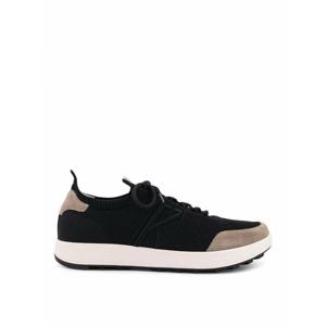 [KITON] 라프리마 남성 트레이너 로우탑 스니커즈 인 메쉬 위드 스웨이드 프로필 USSA031N0121723 블랙 /8