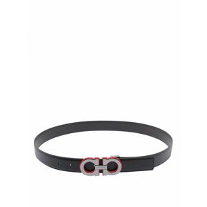 [SALVATORE FERRAGAMO] 라프리마 남성 벨트 어저스터블 간치니 로고 786314670460 블랙 /8