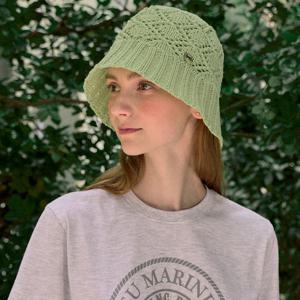 Crochet Knit Bucket Hat - Light Green [N25HMAC018LR]