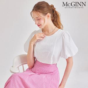 벌룬 슬리브 시어서커 블라우스_MI5M1BL5350