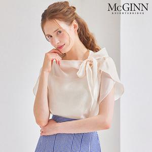 튤립 소매 리본 블라우스_MI5M1BL5390