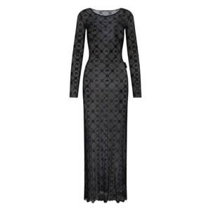 마린 세르 무노그램 메시 플록 롱 드레스 WDR297BCJER0005 BK99 TP944839143
