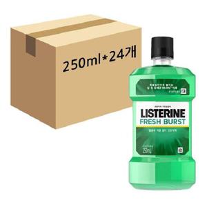 [땡큐온]리스테린 내츄럴 후레쉬 버스트 구강가글 250ml x24개