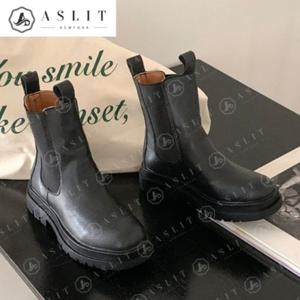 [애슬릿] 발 편한 스퀘어 여성 첼시 앵클 부츠 4.5cm