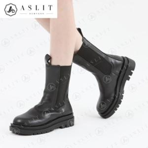 [애슬릿] 오버솔 여성 통굽 첼시 앵클 미들 부츠 5cm