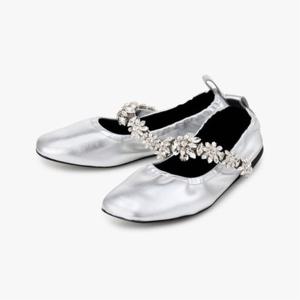 [스텔라 매카트니][공식50프로할인] STELLA McCARTNEY   ELSA 크리스탈 플라워 발레 플랫