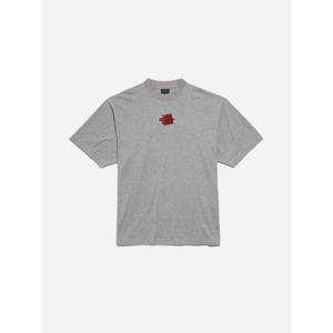 발렌시아가 반팔 티셔츠 764235TSVG2 2142HEATHER GREY BLK RED