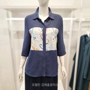 프렐린(주)파크랜드 HC03 헤르시 작가 콜라보 블라우스 RBB25294M
