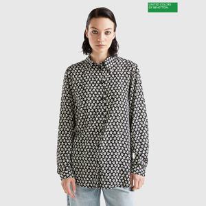 베네통 Pattern point shirt 3F_5T17DQ04R_71W