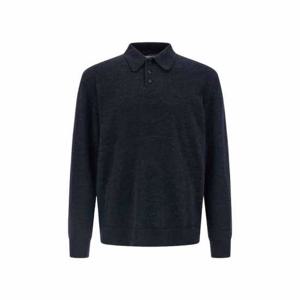 메종마르지엘라 엘보우 패치 폴로 니트 멜란지 네이비 남성 S50GL0061 M13098 511M