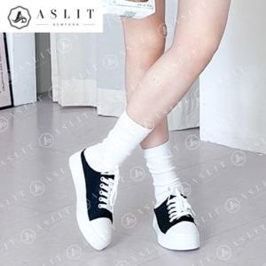[애슬릿] 레이스업 데일리 여자 통굽 뮬 스니커즈 3cm