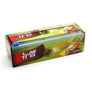 뉴랩 이지 커팅랩 20x100 주방용랩 위생랩 음식포장 비닐랩 랲 커터기일체형 랩필름