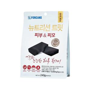 포캔스 뉴트리션 트릿 강아지 피부 피모 영양제 240g 국내생산