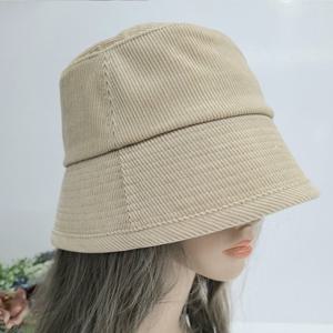 [애슬릿] 골덴 면 여자 남자 커플 버킷햇 모자 벙거지