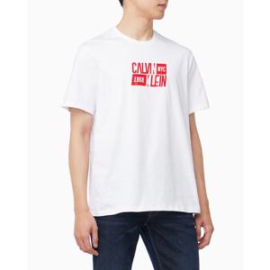 [캘빈클라인 진]남성 CK 레귤러핏 반팔 티셔츠 화이트 4RB850G (4RB850G-YAA)