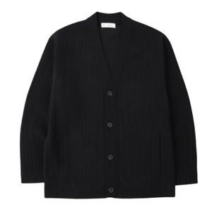 [본(정장)]남성 S/S 포켓 디테일 플리츠 버튼 가디건 블랙 BN4SSW821BK