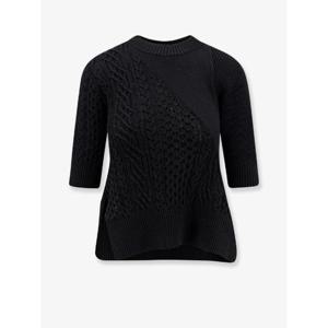 SACAI Cotton blend asymmetrical sweater 2508018