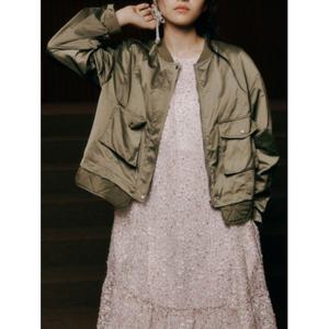 [써스데이아일랜드]레이어드 플랩 집업 점퍼(T236MJP132W)