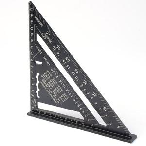 스틸 삼각자 각도자 목공용 직각자 알루미늄자 18cm