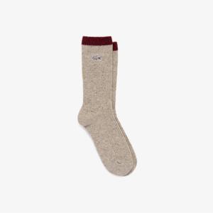 [25FW 15%쿠폰]라코스테 공식 여성 울 블랜드 네프 배색 양말 RA224E-55N XFJ