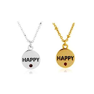 [에이치플러스몰]16KGP 큐트 HAPPY 목걸이