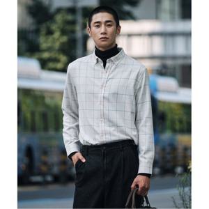 [DIEMS] 플란넬 윈도우페인체크_셔츠 아이보리 (레귤러핏)-DDSVD05CCI