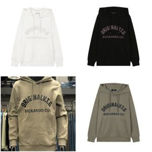 [버커루]남성 특 양면 로고 CP 후드 티셔츠_US