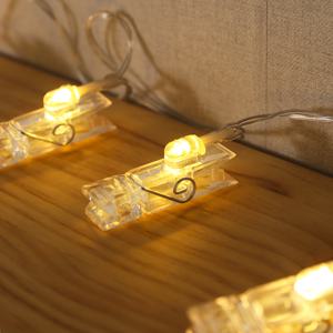 [비투비월드][도토로]10구 LED 클립 집게 전구(1.5M) (웜색)